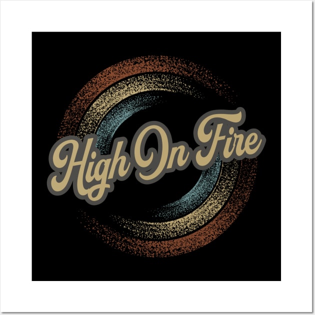 High On Fire Circular Fade Wall Art by anotherquicksand